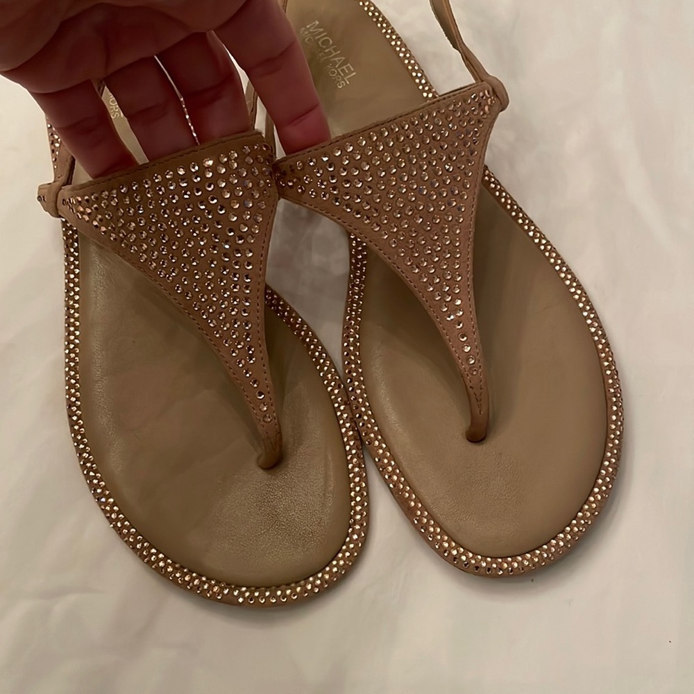 Michael Kors tan sandal size 7